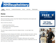 Tablet Screenshot of nhreupholstery.com